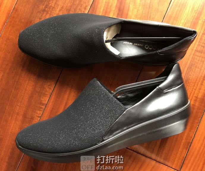 ECCO 爱步 Incise Urban 魅力雕刻系列 小坡跟女式浅口单鞋 休闲鞋 36码3.1折.82 海淘转运到手约￥377 中亚Prime会员可免运费直邮到手约￥341