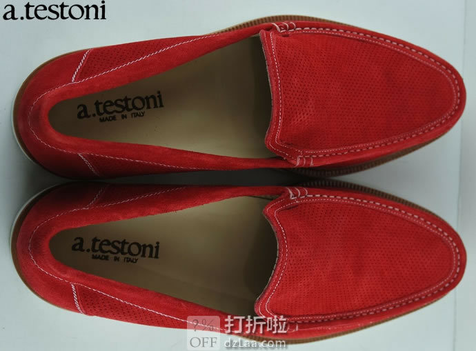 意大利产 a.testoni 铁狮东尼 M60453dum 男式乐福鞋 休闲鞋 43.5码2.2折$111.89 海淘转运到手约￥840 中亚Prime会员免运费直邮到手约￥856