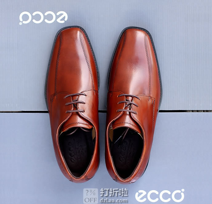 ECCO 爱步 Edinburgh 爱丁堡 系带正装男鞋 40码￥513 中亚Prime会员免运费直邮到手约￥568