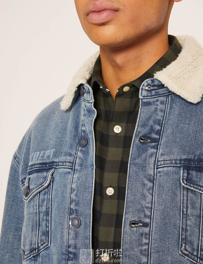 ARMANI EXCHANGE 阿玛尼 男式牛仔夹克外套 XS码2.1折.12 海淘转运到手约￥451 中亚Prime会员免运费直邮到手约￥535