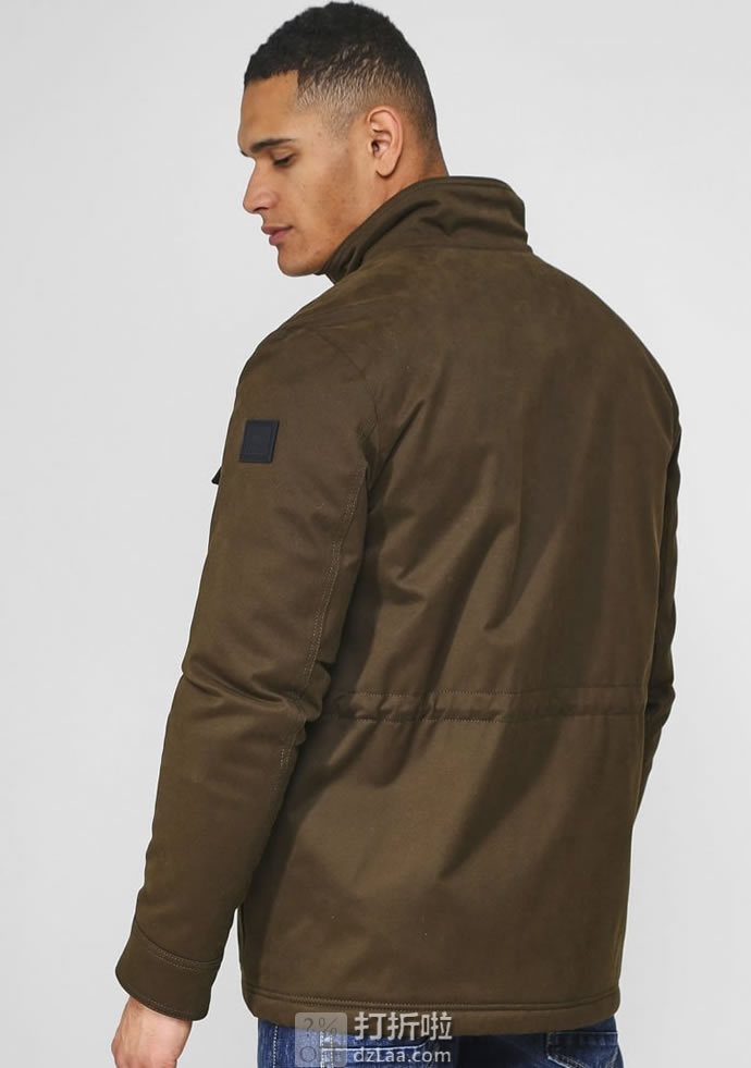 HUGO BOSS Orange 雨果博斯 橙标 Oroy P棉保暖防水 男式战地夹克 L码￥743 中亚Prime会员免运费直邮到手约￥818