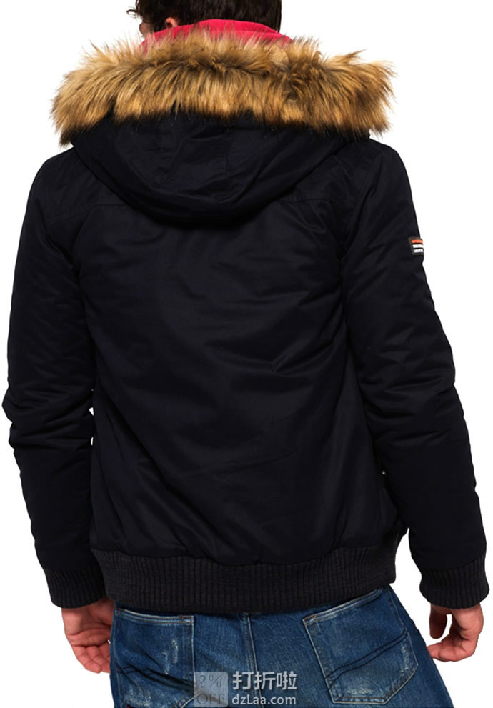 Superdry 极度干燥 Microfibre SD-Windbomber 男式连帽飞行员夹克 S码 中亚Prime会员免运费直邮到手约￥330