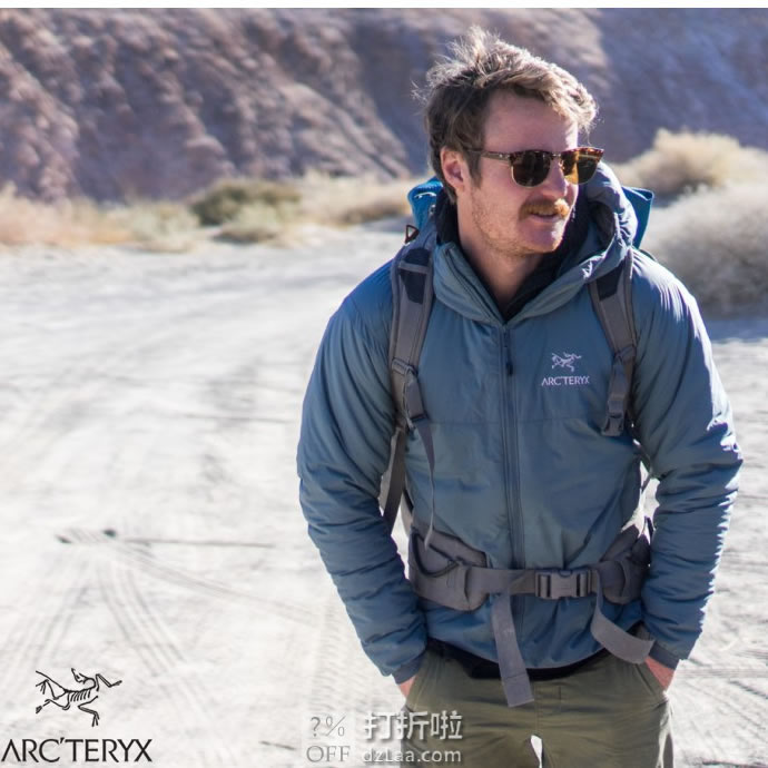 Arc'teryx 始祖鸟 Atom AR 户外男式连帽保暖夹克 M/L码 优惠码折后9.19 海淘转运到手约¥1252 国内¥3998