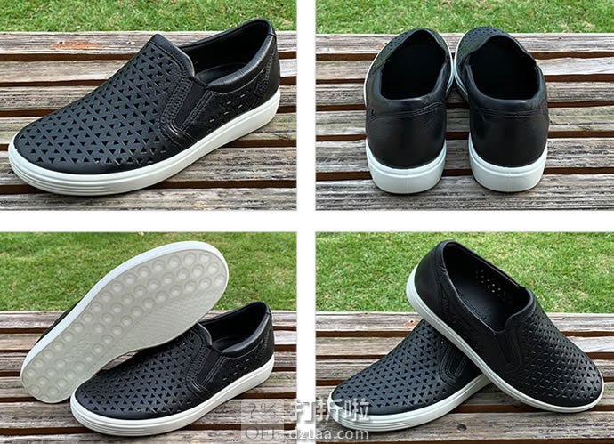 ECCO 爱步 Soft 7 柔酷7号 镂空版 一脚套女式休闲鞋 36码3折 海淘转运到手约¥391