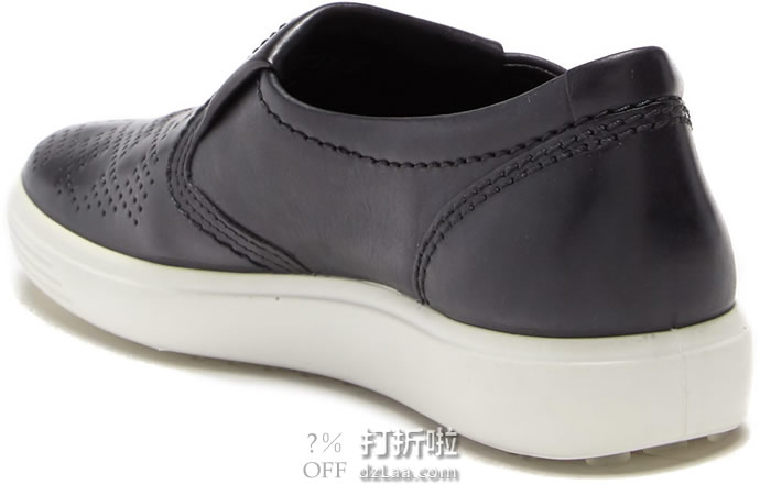 ECCO 爱步 Soft 7 柔酷7号 菱格纹打孔版 一脚套女式休闲鞋 35码4.2折.67 海淘转运到手约￥512 中亚Prime会员免运费直邮到手约￥476
