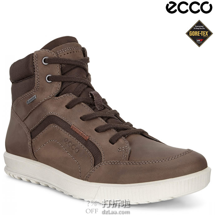 ECCO 爱步 Ennio 恩尼奥系列 GTX防水 男式高帮休闲鞋 41码￥552 中亚Prime会员免运费直邮到手约￥607