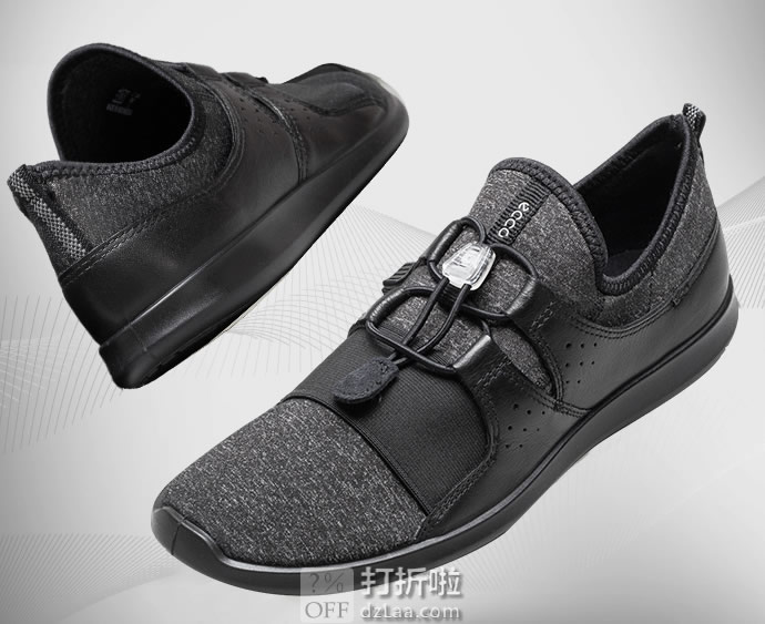 ECCO 爱步 Sense Elastic Toggle 森斯系列 快速锁扣 女式休闲运动鞋 36码5.5折.78 海淘转运到手约￥459 中亚Prime会员免运费直邮到手约￥422