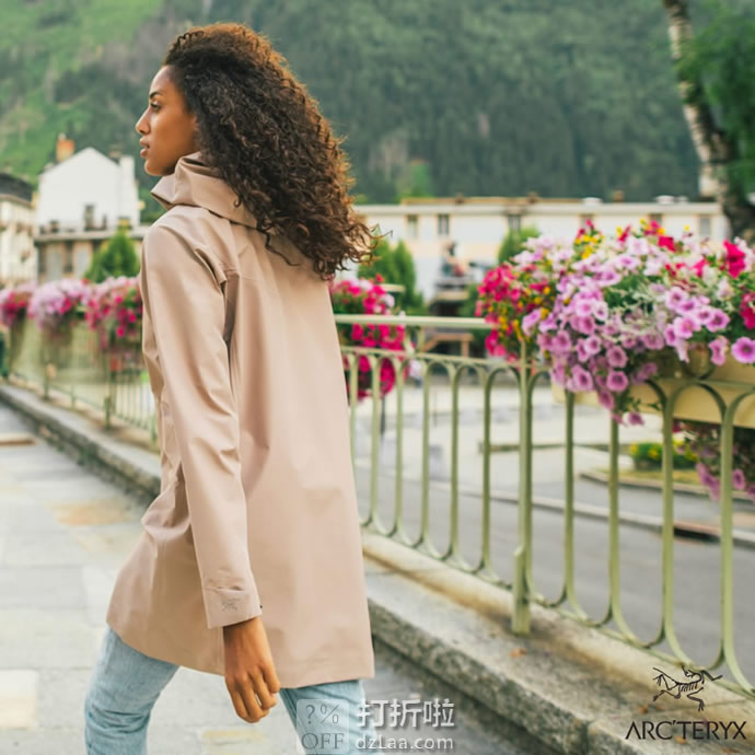 Arc’teryx 始祖鸟 Andra 三层GTX防水 女式休闲都市防风大衣外套 优惠码折后4.99 海淘转运到手约￥1546 国内￥4800