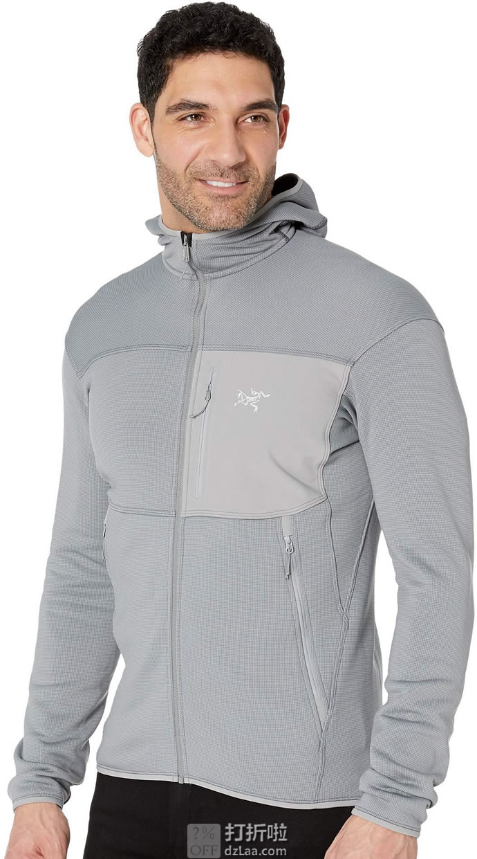 限尺码 Arc'teryx 始祖鸟 Fortrez 户外男式连帽抓绒夹克 优惠码折后.29 海淘转运到手约￥678 国内￥2598