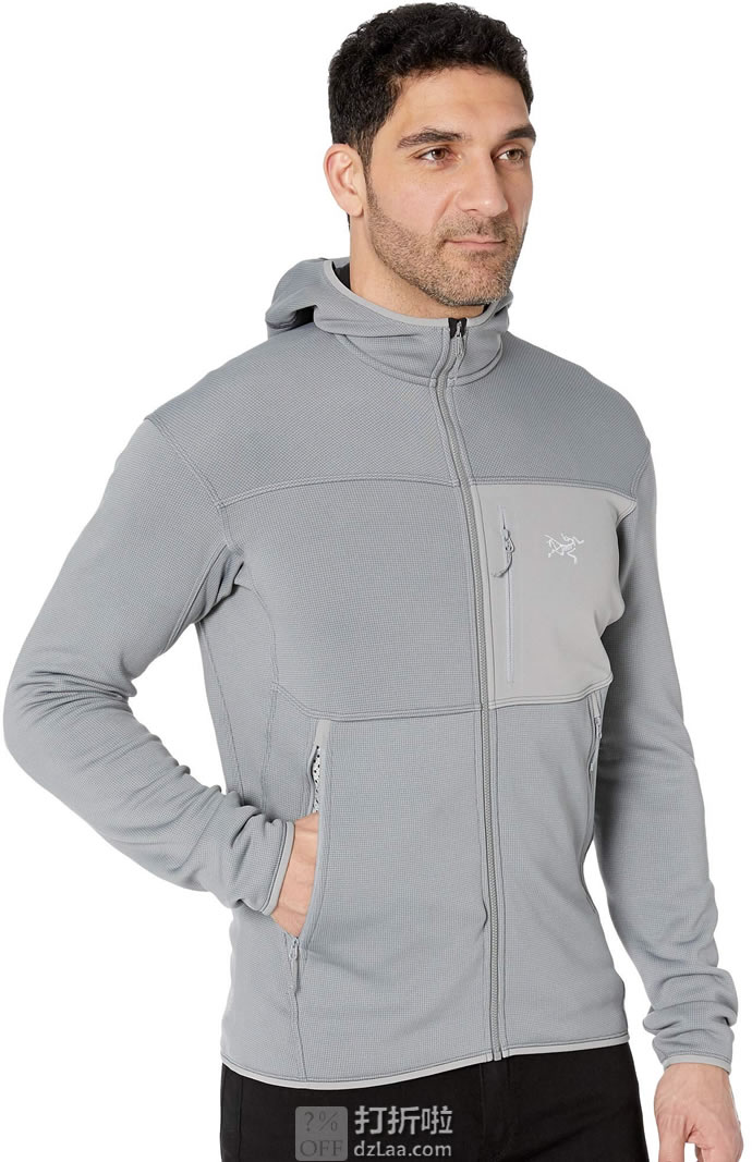 限尺码 Arc'teryx 始祖鸟 Fortrez 户外男式连帽抓绒夹克 优惠码折后.29 海淘转运到手约￥678 国内￥2598