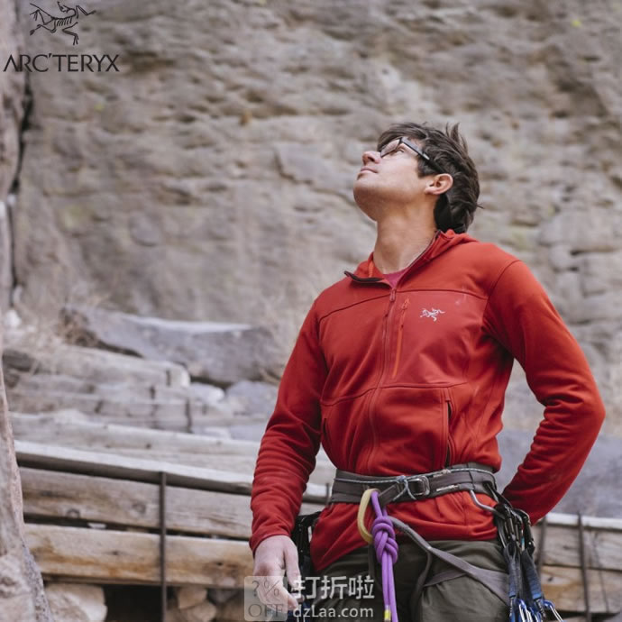 限尺码 Arc'teryx 始祖鸟 Fortrez 户外男式连帽抓绒夹克 优惠码折后.29 海淘转运到手约￥678 国内￥2598