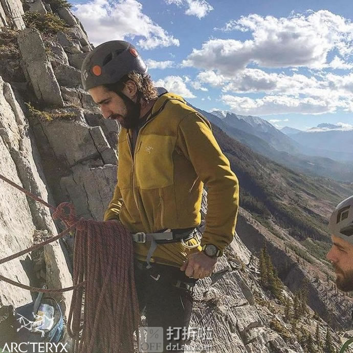 限尺码 Arc'teryx 始祖鸟 Fortrez 户外男式连帽抓绒夹克 优惠码折后.29 海淘转运到手约￥678 国内￥2598