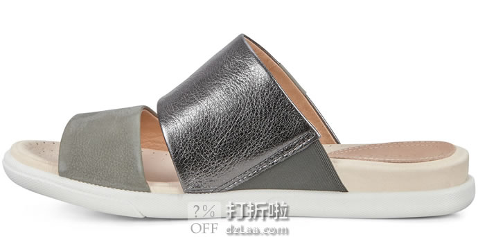 限尺码 ECCO 爱步 Damara Slide Ii 女式拖鞋 凉鞋 3.8折.95 海淘转运到手约¥362 中亚Prime会员免运费直邮到手约¥429