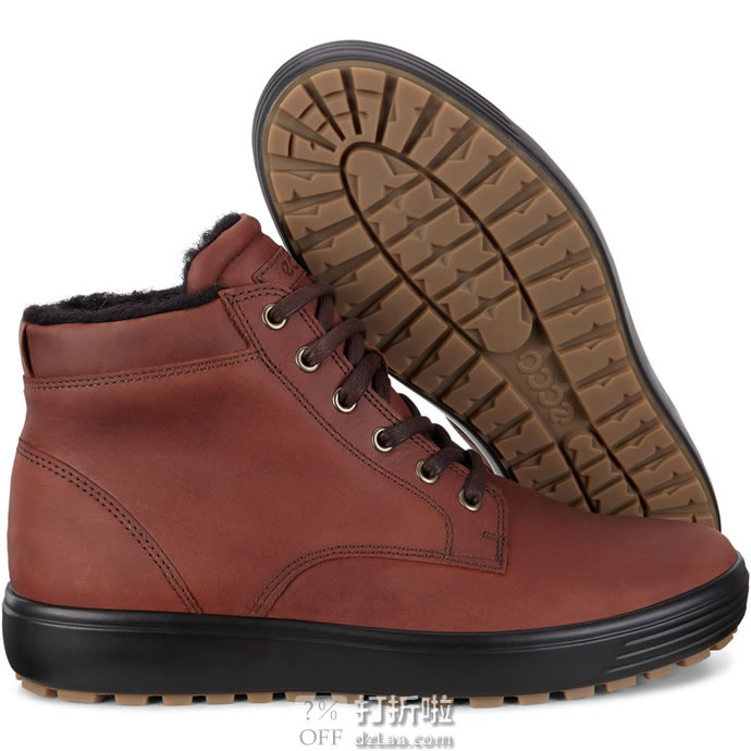 ECCO 爱步 柔酷7号 Tred 男式保暖高帮休闲鞋 43码￥477 中亚Prime会员免运费直邮到手约￥530