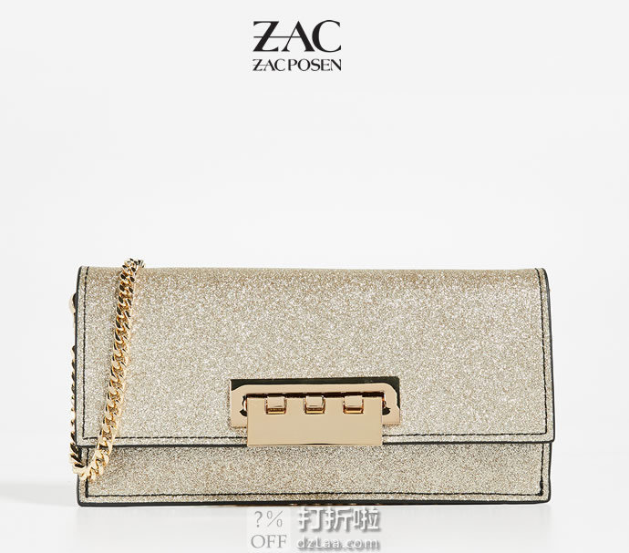 ZAC Zac Posen 扎克·珀森 EARTHETTE Flat 女式挎包 1.8折.99 海淘转运到手约¥411 中亚Prime会员可免运费直邮到手约¥427
