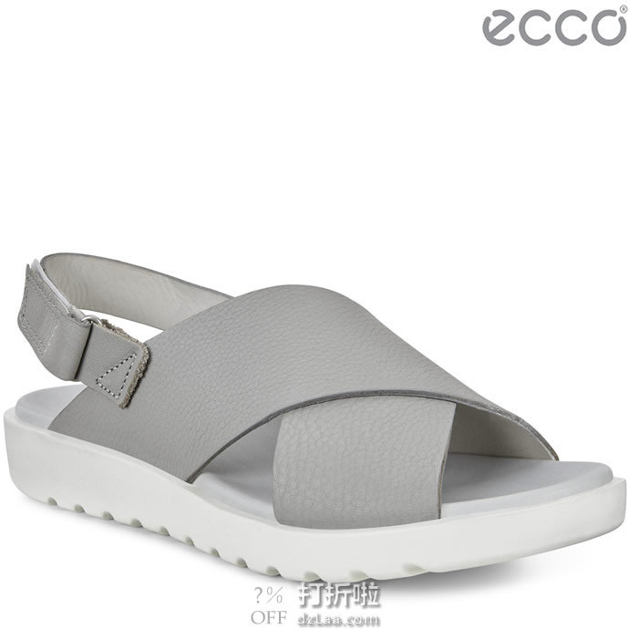 18年款 ECCO 爱步 Freja 蕾雅系列 女式舒适凉鞋 37码2.9折.34 海淘转运到手约￥346