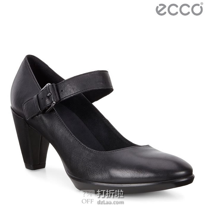 ECCO 爱步 Shape 55 型塑55 玛丽珍款 女式单鞋 镇店之宝￥494 中亚Prime会员免运费直邮到手约￥573