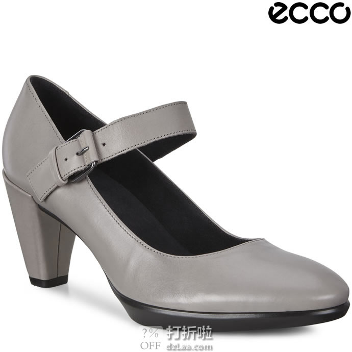 ECCO 爱步 Shape 55 型塑55 玛丽珍款 女式高跟鞋 单鞋 36码4.2折.95 海淘转运到手约￥464