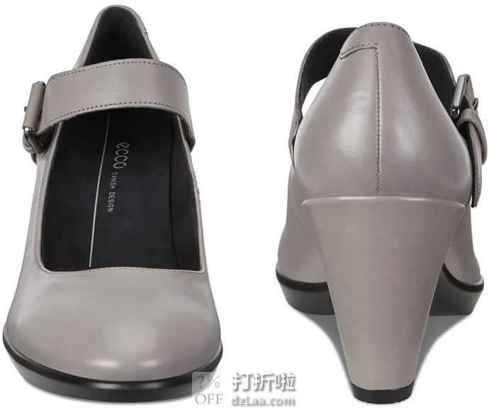 ECCO 爱步 Shape 55 型塑55 玛丽珍款 女式高跟鞋 单鞋 36码4.2折.95 海淘转运到手约￥464