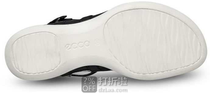 16年新款 ECCO 爱步 Flash闪耀系列 T-Strap 女式凉鞋  海淘转运到手约￥384