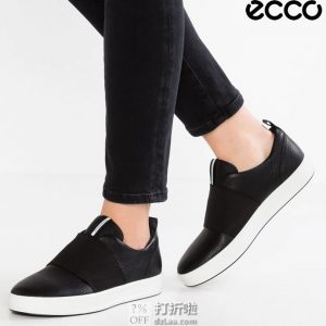 ECCO 爱步 柔酷8号 弹力鞋面 一脚套女式休闲鞋 36码4.1折$69.95 海淘转运到手约￥567 中亚Prime会员可免运费直邮到手约￥552