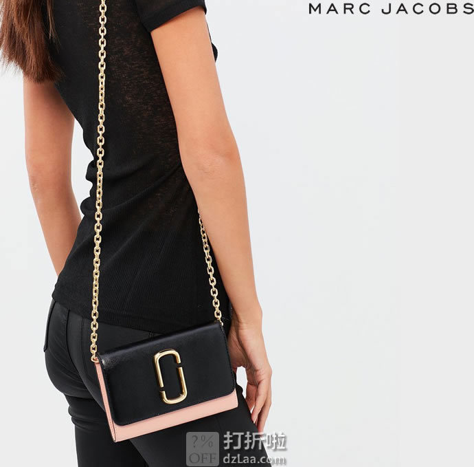 白菜 Marc Jacobs 马克·雅可布 Snapshot 拼色单肩包 下单3折后￥687 两色可选
