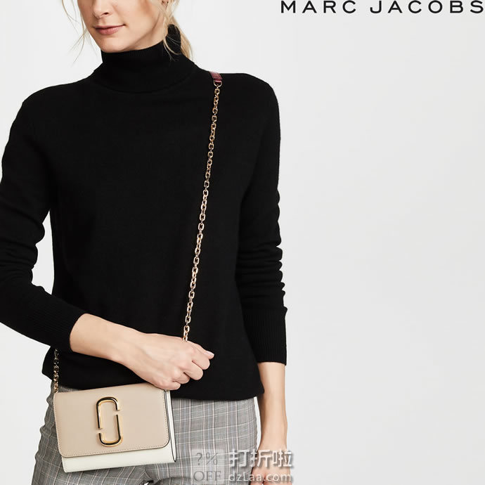 白菜 Marc Jacobs 马克·雅可布 Snapshot 拼色单肩包 下单3折后￥687 两色可选