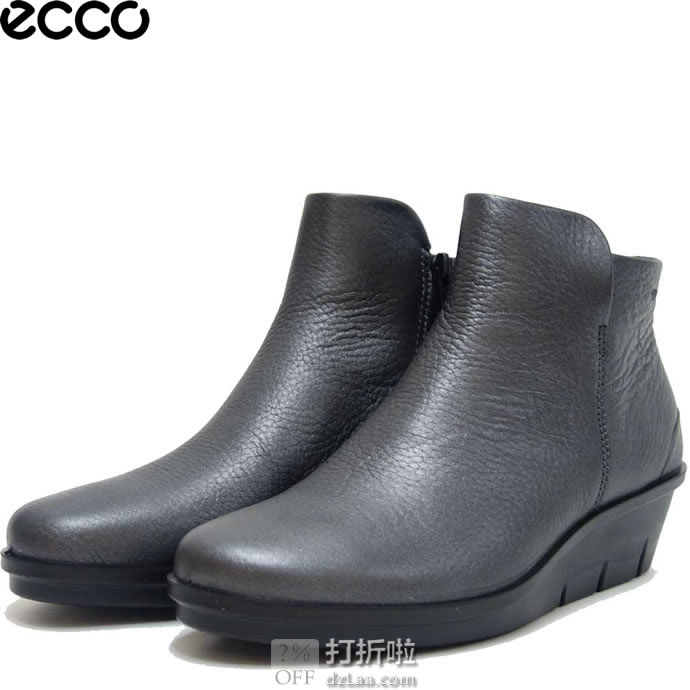 ECCO 爱步 Skyler Wedge 斯凯乐 女式坡跟短靴 4.1折.95 海淘转运到手约￥527 中亚Prime会员可免运费直邮到手约￥609