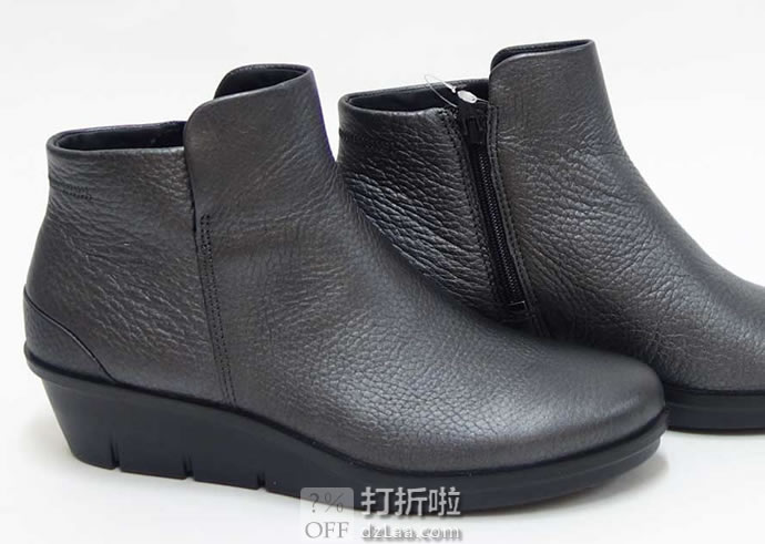 ECCO 爱步 Skyler Wedge 斯凯乐 女式坡跟短靴 4.1折.95 海淘转运到手约￥527 中亚Prime会员可免运费直邮到手约￥609