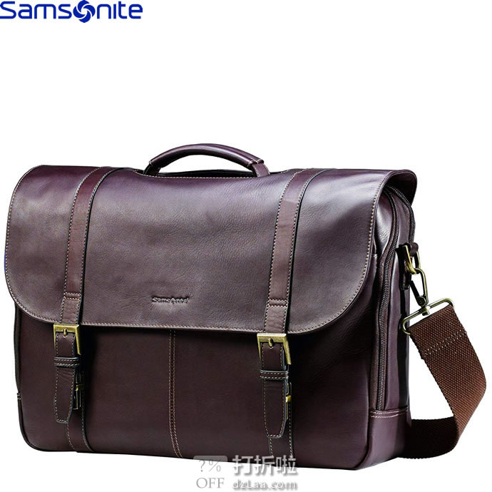Samsonite 新秀丽 Colombian 17英寸 复古公文包 优惠券折后2.1折.99史低 海淘转运到手约￥532