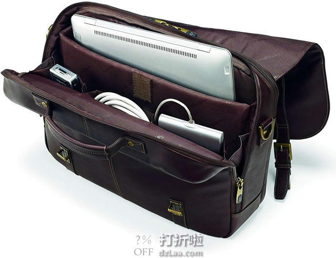 Samsonite 新秀丽 Colombian 17英寸 复古公文包 优惠券折后2.1折.99史低 海淘转运到手约￥532