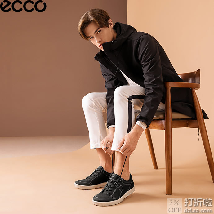 ECCO 爱步 Ennio 恩尼奥系列 男式系带休闲鞋 40码￥453 中亚Prime会员免运费直邮到手约￥501