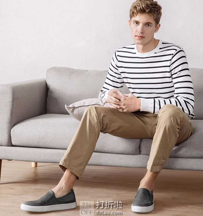 Ecco 爱步 Kyle 凯尔系列 镂空版 一脚套男式休闲鞋 39码4.6折.73 海淘转运到手约￥562 中亚Prime会员免运费直邮到手约￥527 天猫￥1399