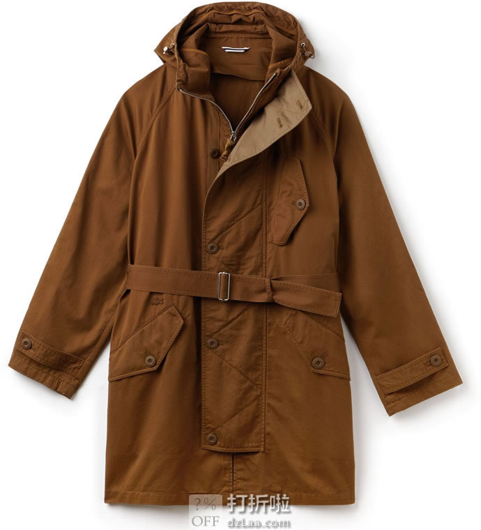 Lacoste 法国鳄鱼 男式风衣外套 XS码2.1折.12 海淘转运到手约￥590