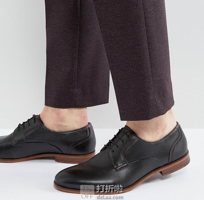 Ted Baker 泰德贝克 Iront 男式德比鞋 牛津鞋 42码2.1折.43 海淘转运到手约¥436 中亚Prime会员免运费直邮到手约¥405