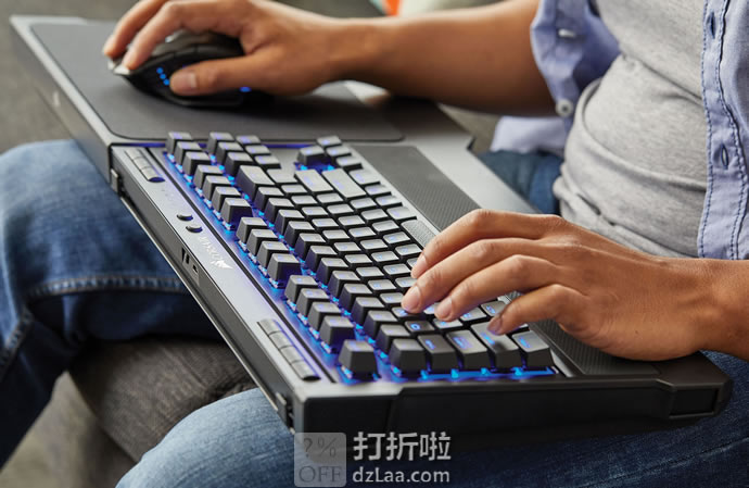 CORSAIR 海盗船 K63 无线机械游戏键盘+游戏膝上键鼠套装组合 8.1折.99 海淘转运到手约¥1244