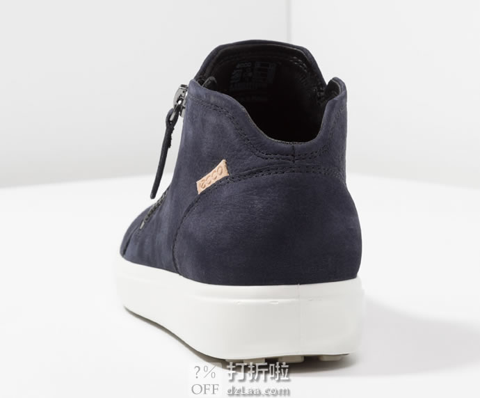 ECCO 爱步 SOFT 7 柔酷7号 侧拉链 女式休闲鞋 35码2.7折.43 淘转运到手约￥411 中亚Prime会员免运费直邮到手约￥371