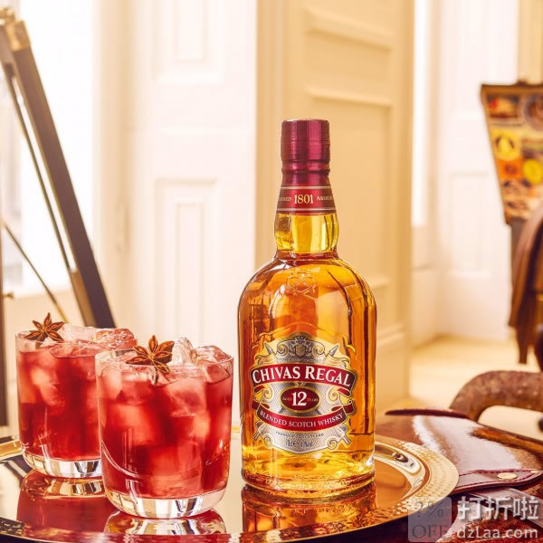 Chivas 芝华士 12年苏格兰威士忌 750ml 双重优惠折后￥84包邮包税 88VIP会员还可95折