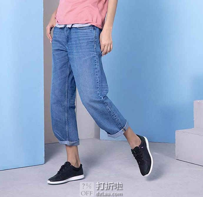 ECCO 爱步 Sense 森斯系列 牦牛皮 快速锁扣 女式休闲运动鞋 4.1折.01起 海淘转运到手约￥452