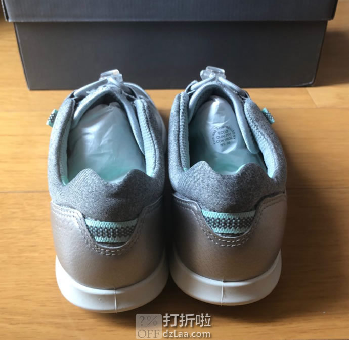 限尺码 ECCO 爱步 Sense 森斯系列 牦牛皮 快速锁扣 女式休闲运动鞋 3.6折.28 海淘转运到手约￥409 中亚Prime会员免运费直邮到手约￥373