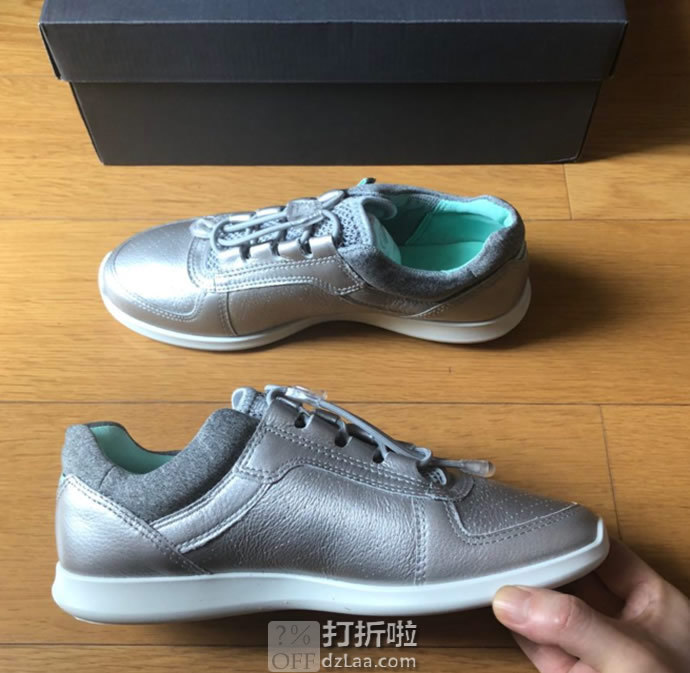 限尺码 ECCO 爱步 Sense 森斯系列 牦牛皮 快速锁扣 女式休闲运动鞋 3.6折.28 海淘转运到手约￥409 中亚Prime会员免运费直邮到手约￥373