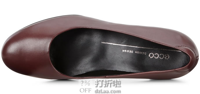 ECCO 爱步 Shape 35 型塑35 女式中跟浅口单鞋 35码4.4折.92 海淘转运到手约￥483 中亚Prime会员免运费直邮到手约￥447