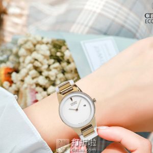 CITIZEN 西铁城 光动能 女式手表 GA1053-01A 4.4折 海淘转运关税补贴到手约￥813