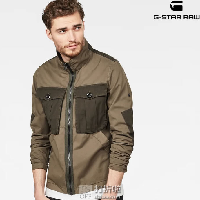 G-Star Raw Type C 男式衬衫夹克 M码￥333 中亚Prime会员免运费直邮到手约￥372