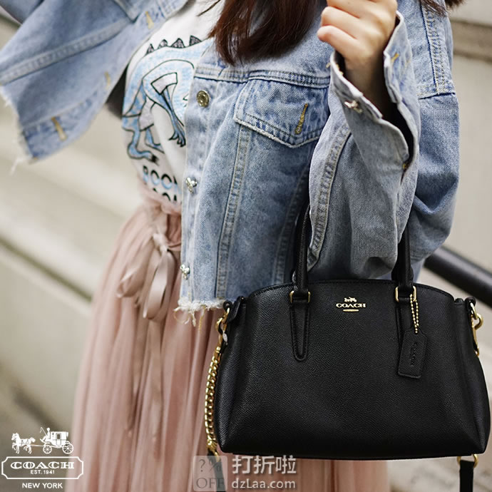 COACH 蔻驰 MINI SAGE 手提包 戴妃包 F28977IMBLK ￥929