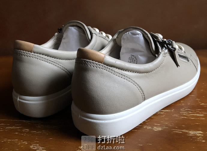 ECCO 爱步 Soft 7 Side Zip 柔酷7号 侧拉链版 休闲女鞋 4折.43 海淘转运到手约￥526 中亚Prime会员免运费直邮到手约￥493（38/39码）