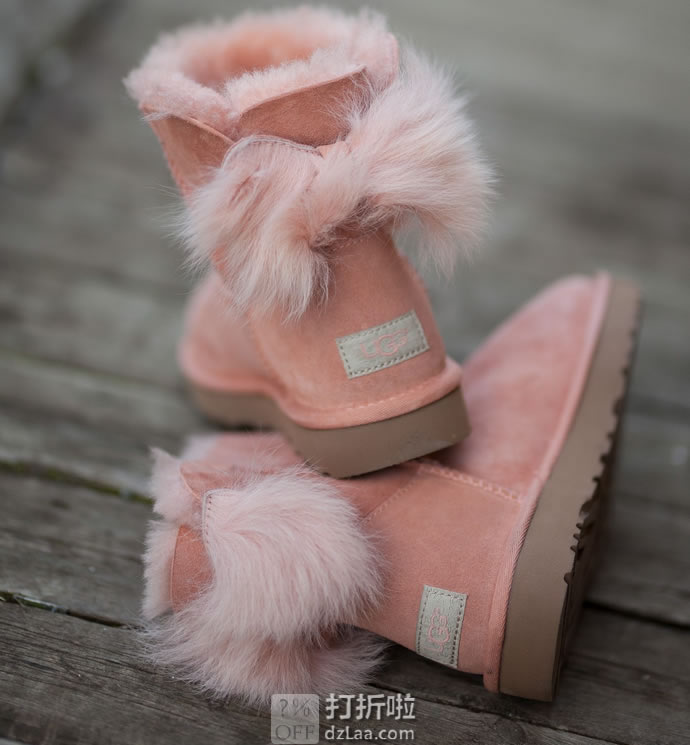 UGG Fluff Bow Mini 迷你蝴蝶结 毛茸款 女式雪地靴 36码3.3折.89 海淘转运到手约¥506 国内¥1146