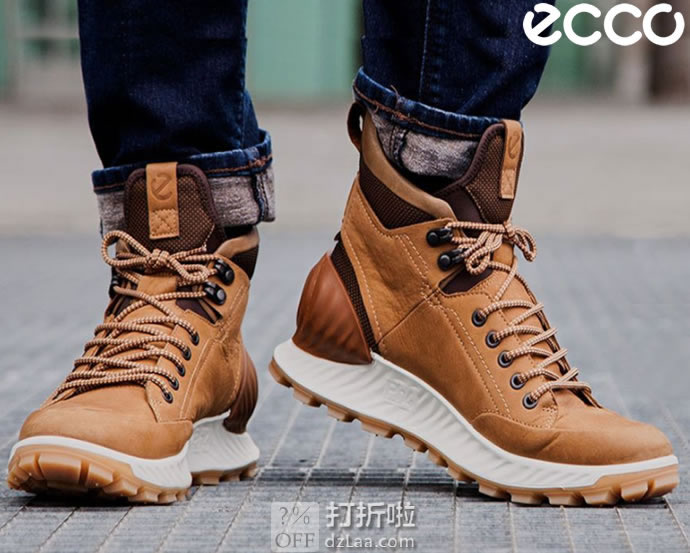 ECCO  爱步 Exostrike 突破系列 Hydromax 防泼水 男式户外短靴 42码￥649 中亚Prime会员免运费直邮到手约￥717