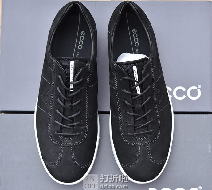ECCO 爱步 Soft 1 柔酷1 男式休闲鞋 板鞋 39加宽码 ￥415 中亚Prime会员免运费直邮到手约￥460
