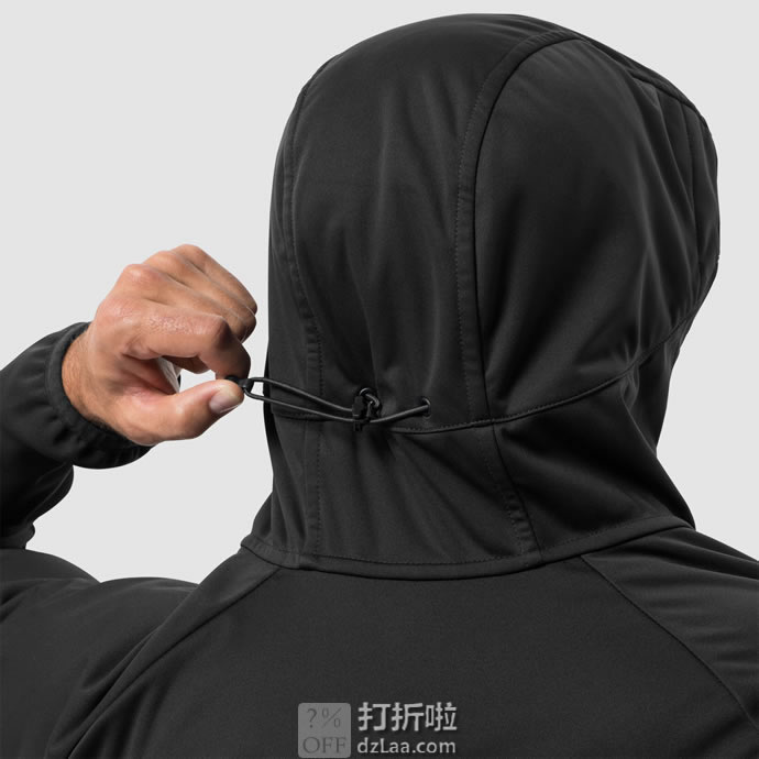 Jack Wolfskin 狼爪 Green Valley 防风防水 男式连帽软壳夹克 L码2.6折.17 海淘转运到手约￥329